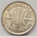 AUSTRALIA 1944S . THREEPENCE . CHOICE UNCIRCULATED